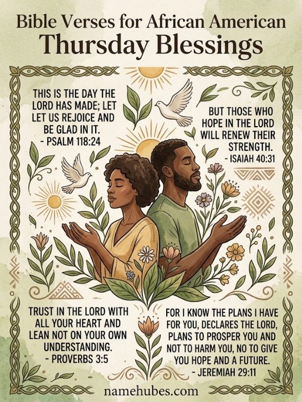 Bible Verses for African American Thursday Blessings